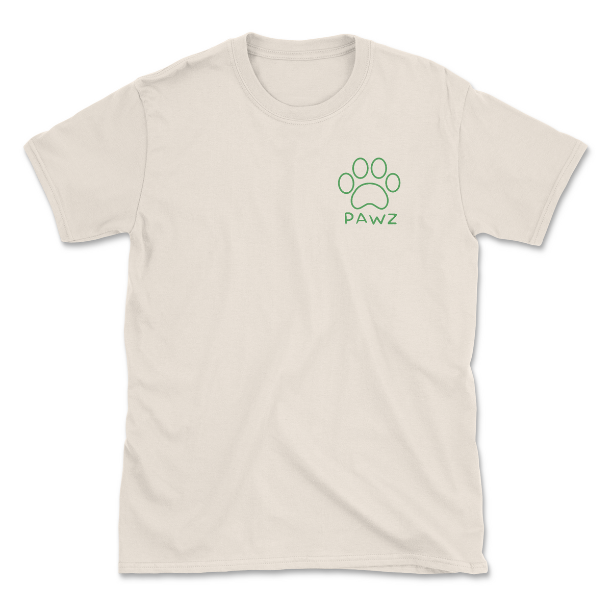 Salty Pawz - Natural (Adult Short Sleeve T-Shirt)
