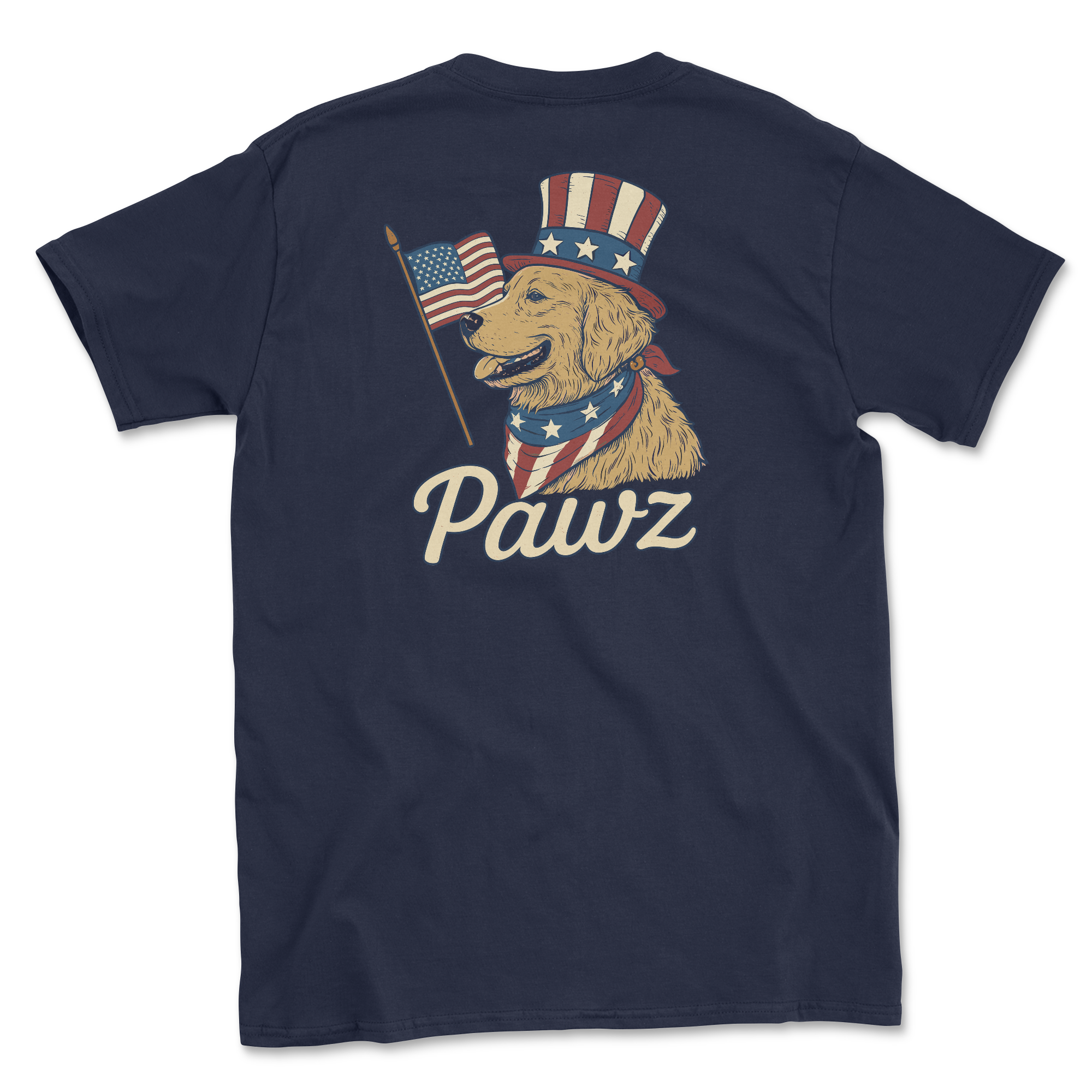 Patriotic Pup (Adult Short Sleeve T-Shirt)