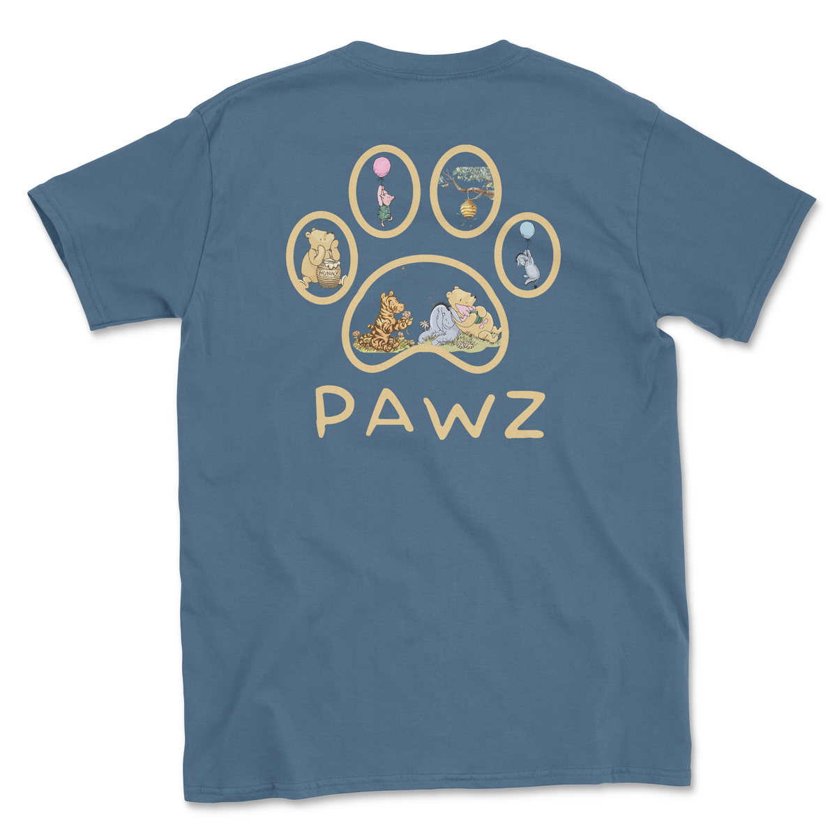 Hunny Paw - Indigo (Adult Short Sleeve T-Shirt) Limited Edition