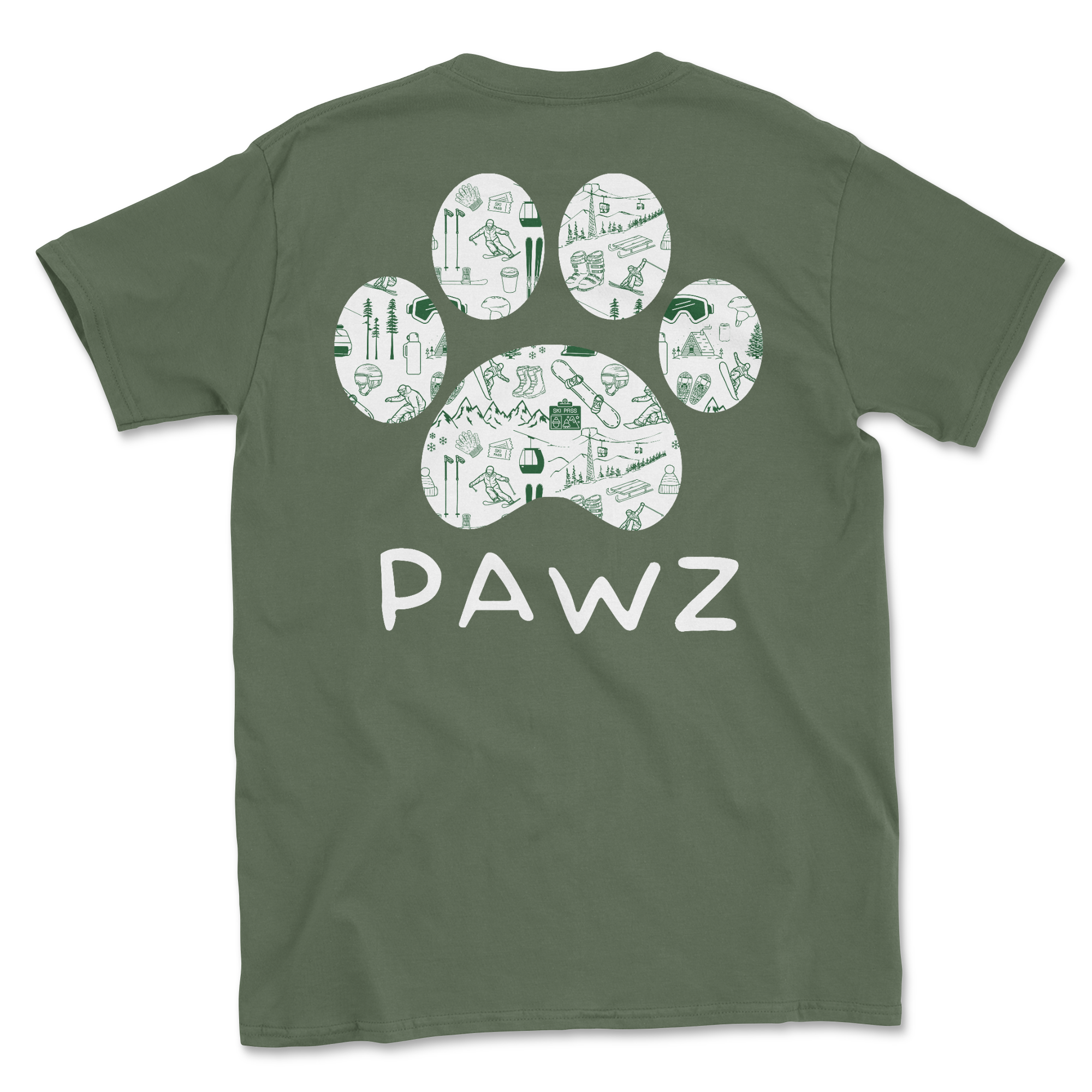 Ski Pass (Adult Short Sleeve T-Shirt)