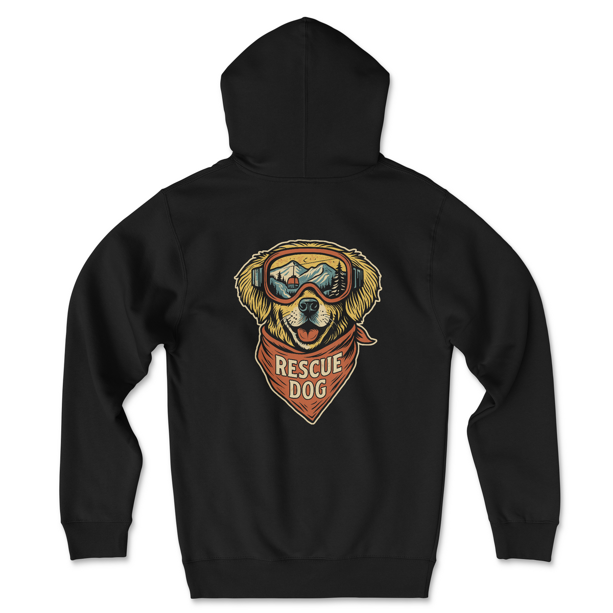 Powder Patrol (Back Print) (Adult Hoodie)