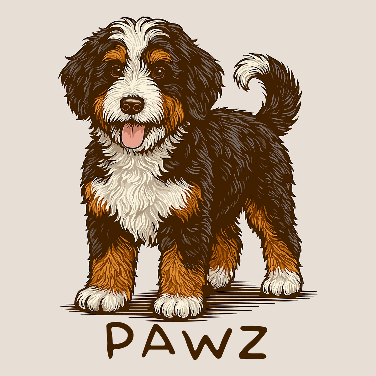 Bernedoodle (Adult Short Sleeve T-Shirt)