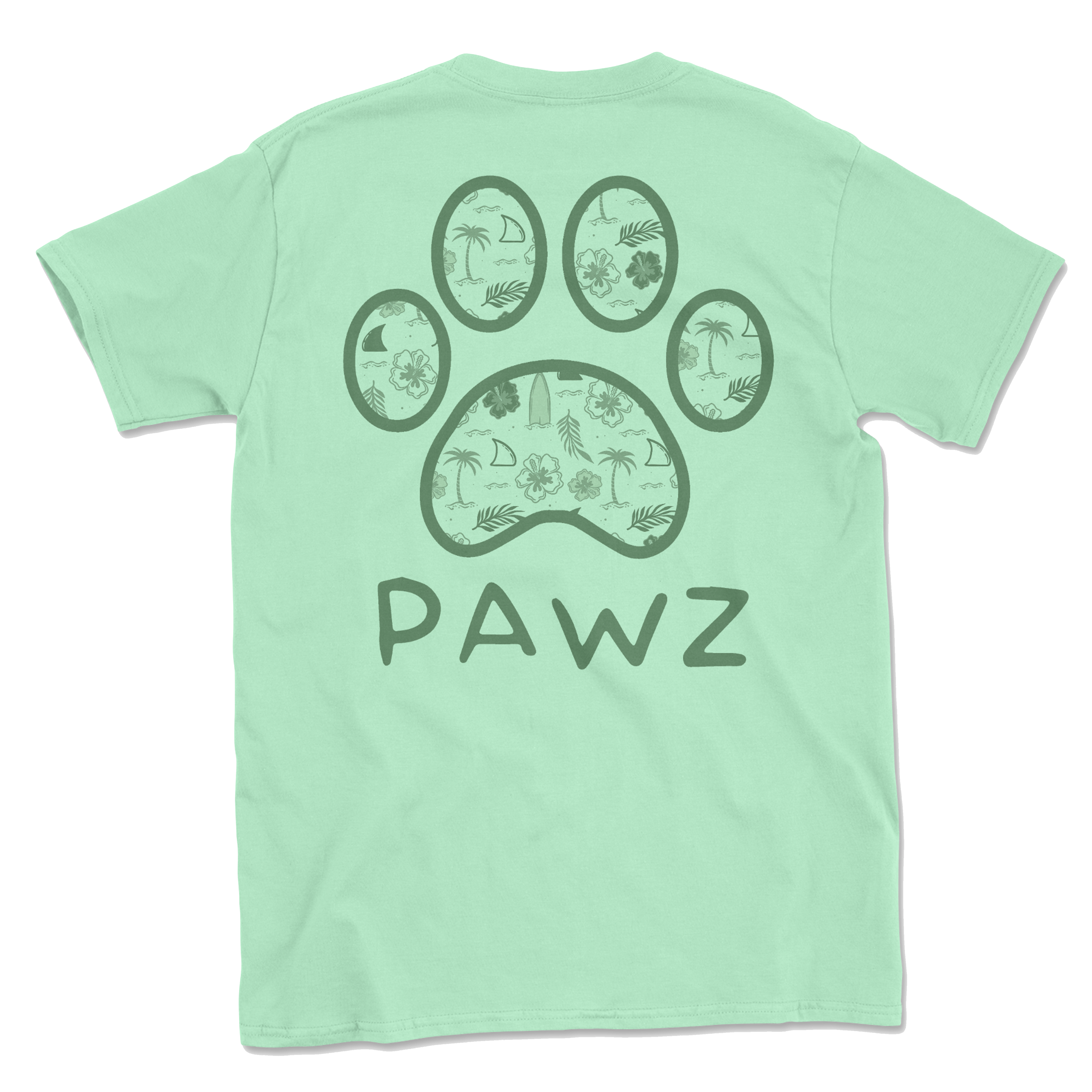 Surf Palm (Adult Short Sleeve T-Shirt)