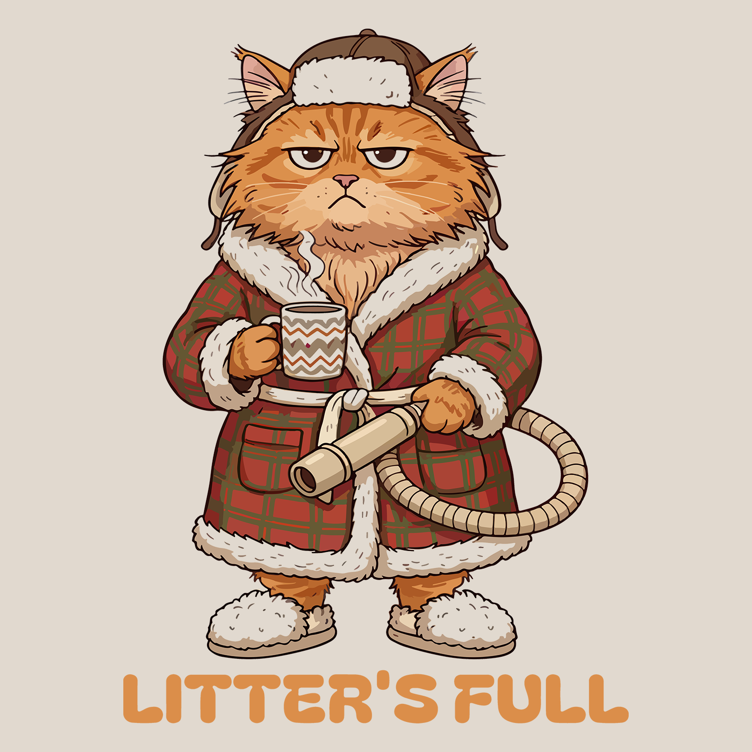 Litter's Full (Front Print) (Adult Short Sleeve T-Shirt)