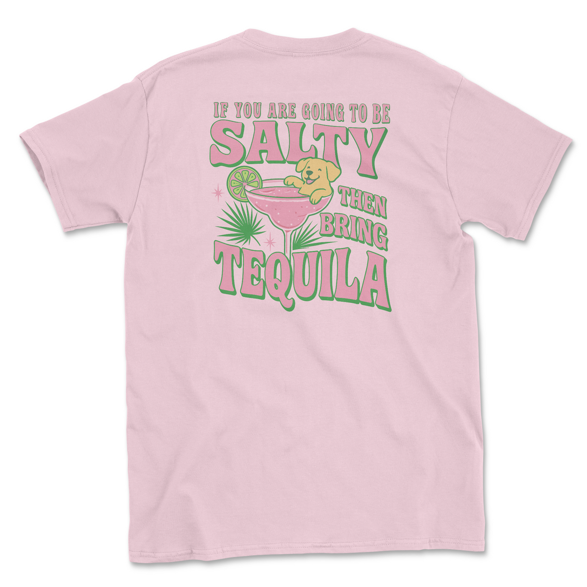Salty Pawz - Light Pink (Adult Short Sleeve T-Shirt)