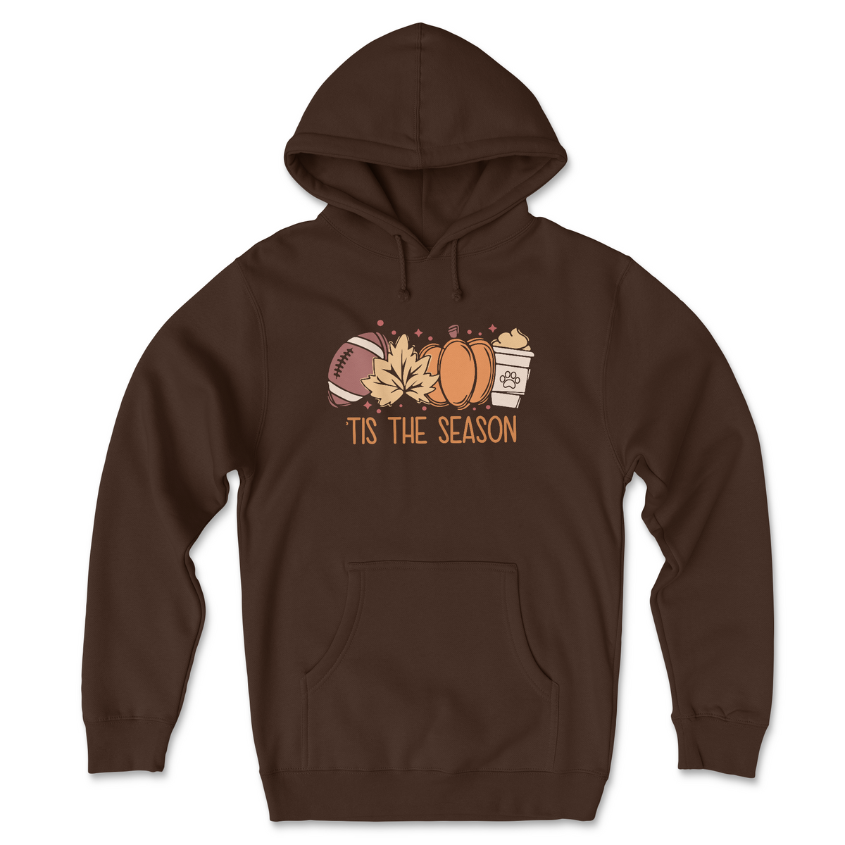 Tis The Season (Front Print) (Adult Hoodie)