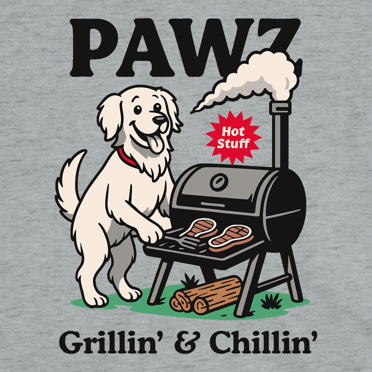 Grillin' & Chillin' (Adult Short Sleeve T-Shirt)