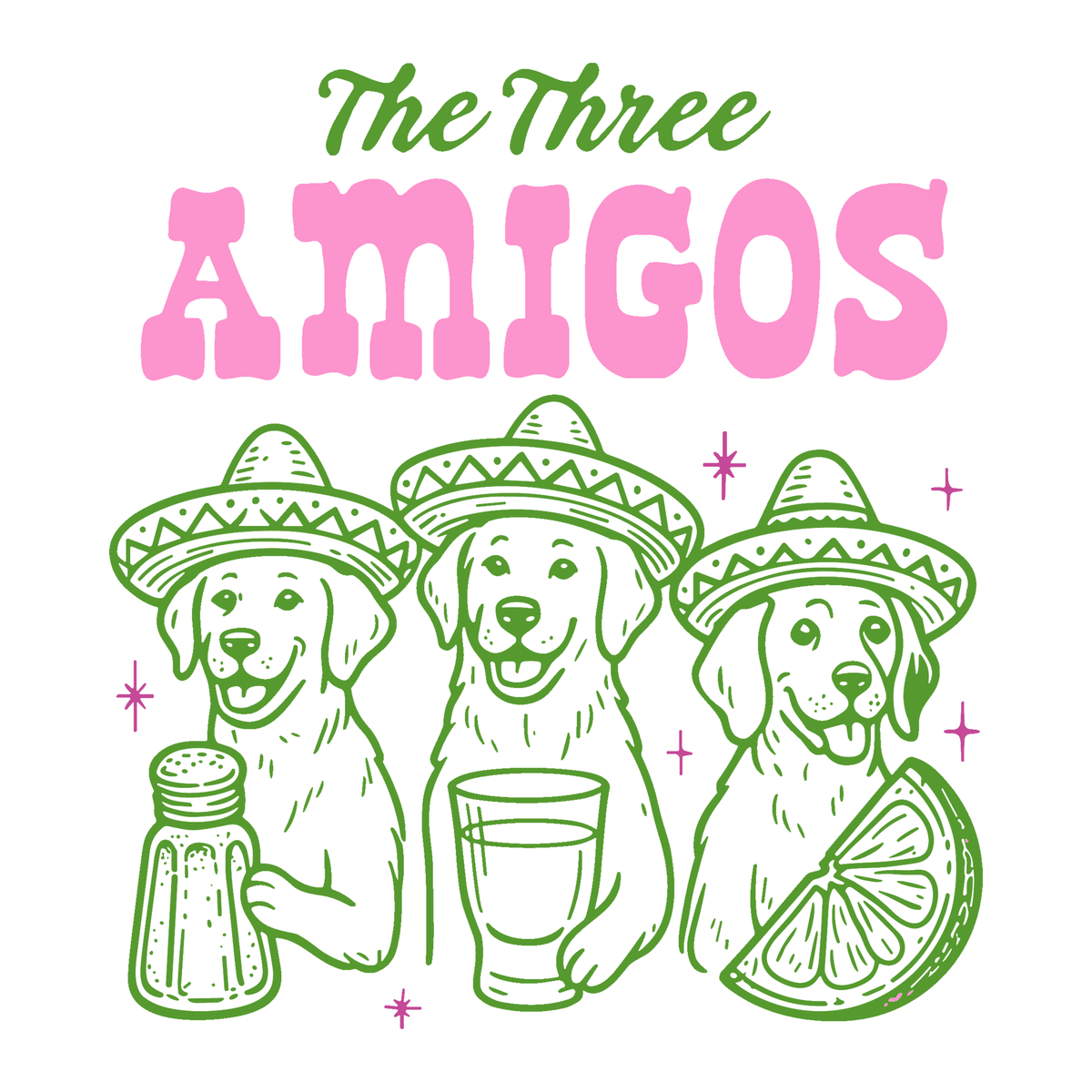 Three Amigos - (Front Print) (Adult Tank Top)